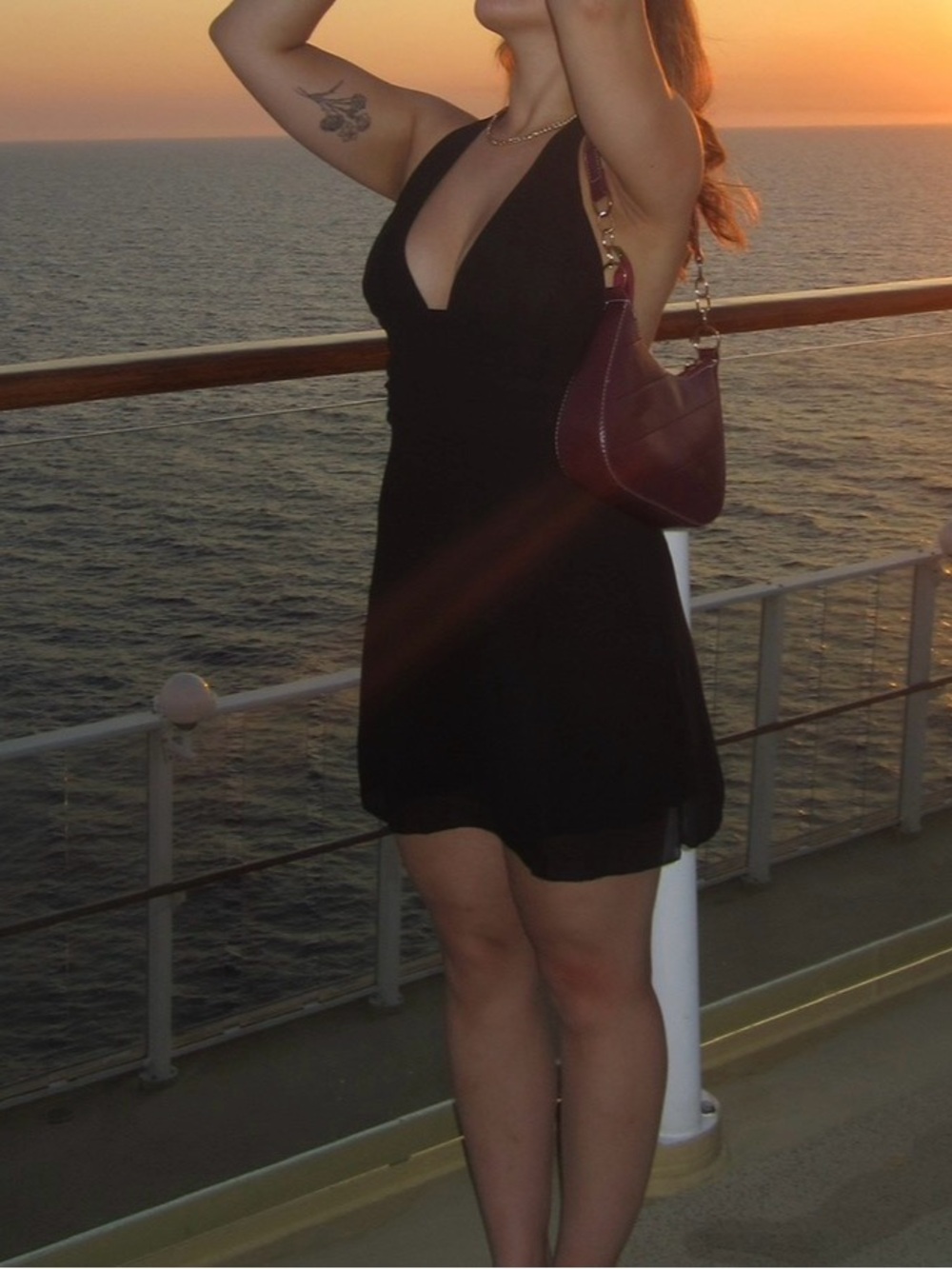 Black Halter V-Neck Dress